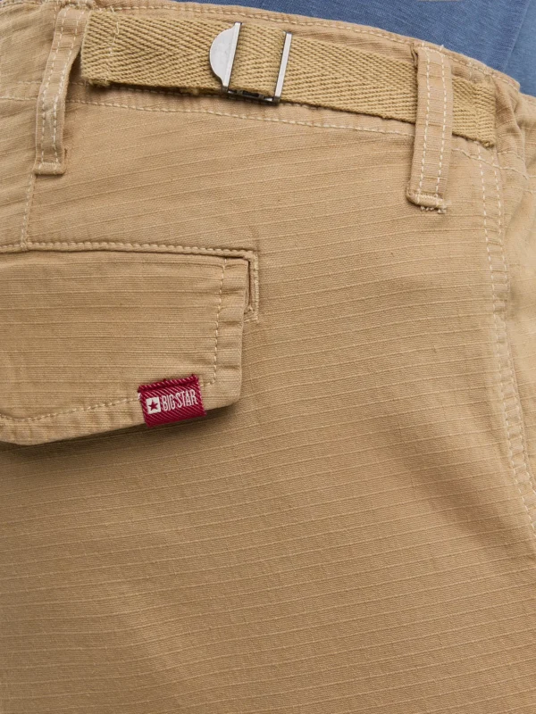 e710e1716956be51b8e8ce5ab4f9565071ffad1c Szorty męskie z kieszeniami cargo beżowe Cargori 801