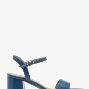 Niebieskie sandały na klocku