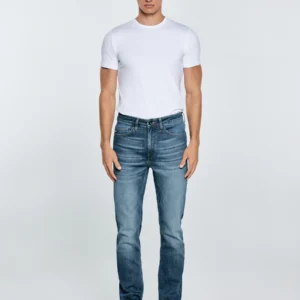 Jeansy męskie dopasowane niebieskie Terry High Waist 329