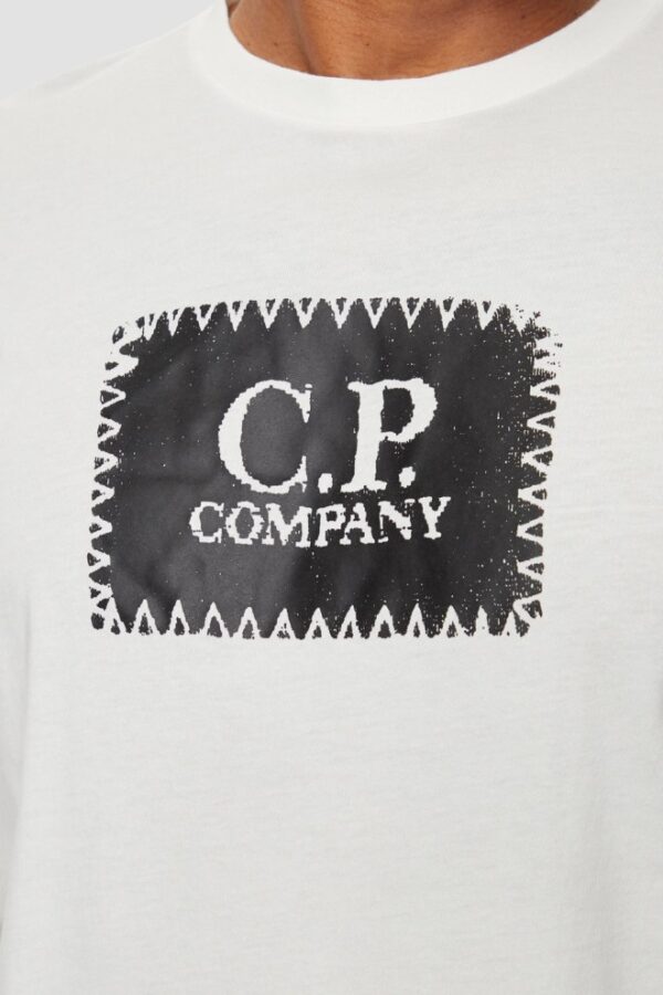C.P. COMPANY Biały męski longsleeve