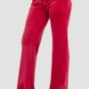 JUICY COUTURE Czerwone damskie spodnie dresowe Layla Low Rise
