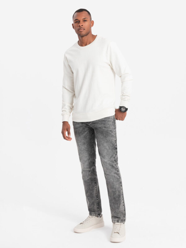 Spodnie męskie jeansowe STRAIGHT LEG - szare V4