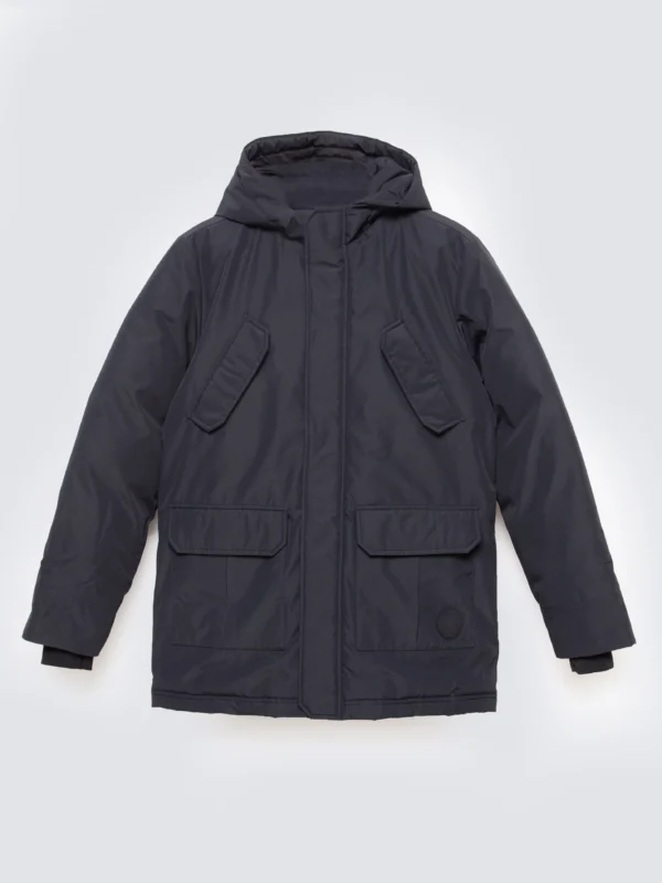 Kurtka chłopięca z kapturem granatowa Oskar 404