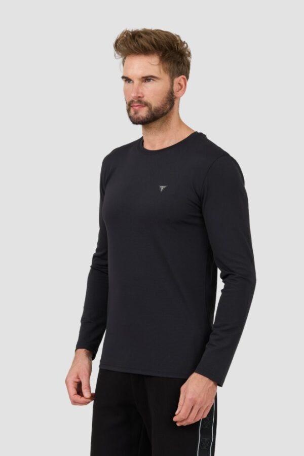 GUESS Czarny męski longsleeve New Tech Str T