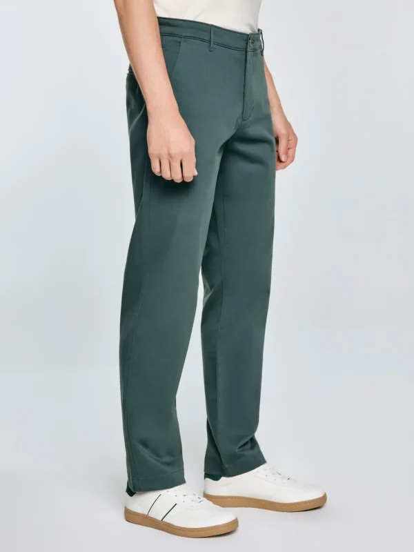 Spodnie męskie chinosy zielone Trevor 304