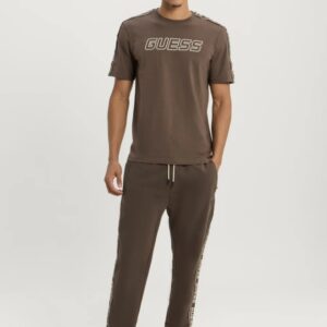 eabf4ed84942a2fd1bbcab4b1df03eb39dff4909 GUESS Brązowy męski t-shirt Arlo