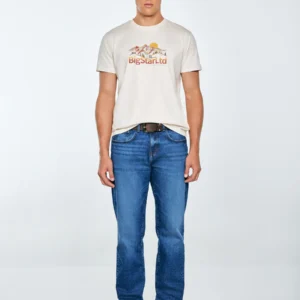 ebc4d4ebec124d9088370500319f2d1d456900f4 Koszulka męska z nadrukiem kremowa Mifer 103