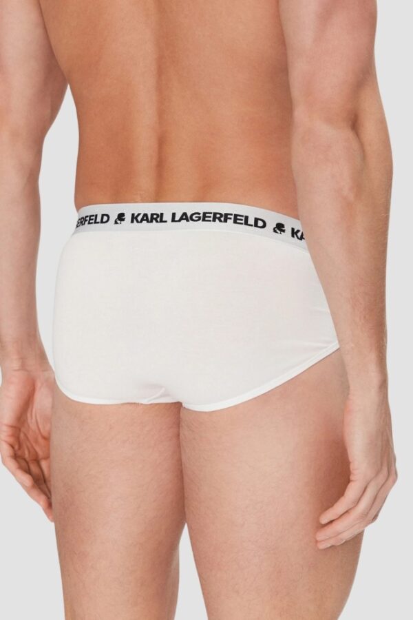 KARL LAGERFELD Białe slipy męskie 3PACK