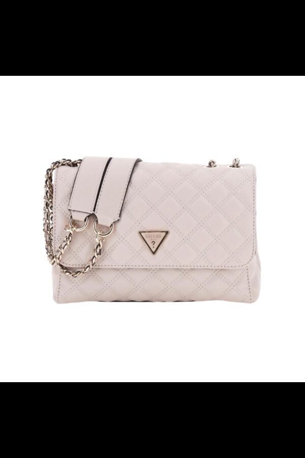 GUESS Beżowa kopertówka damska Giully