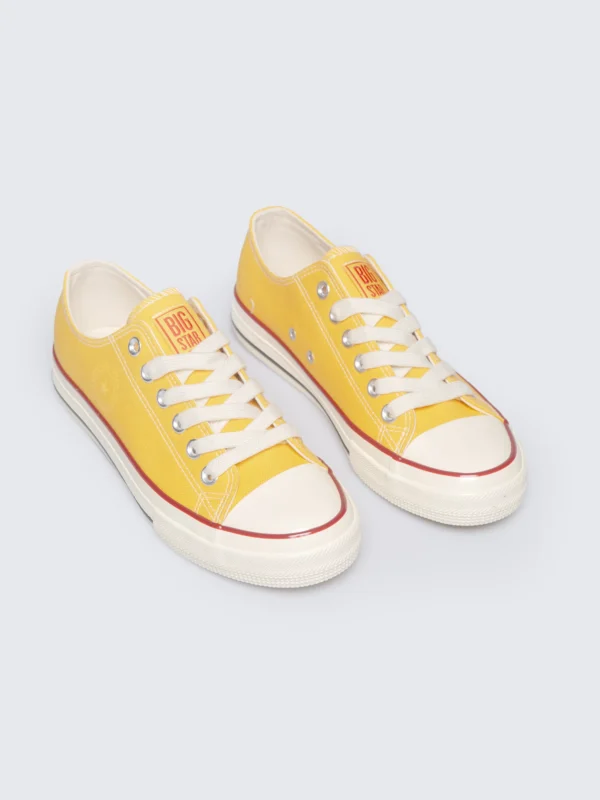 Trampki damskie niskie żółte RR274642 201