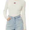 TOMMY JEANS Beżowy damski longsleeve