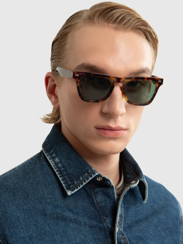 Okulary przeciwsłoneczne męskie brązowe Mumer 803