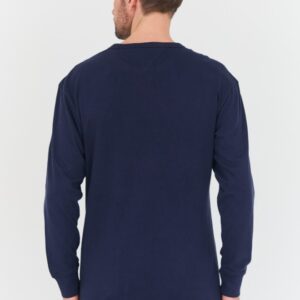 TOMMY JEANS Granatowy męski longsleeve
