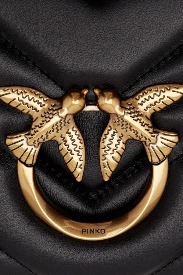 PINKO Czarna kopertówka Love Click Classic AW