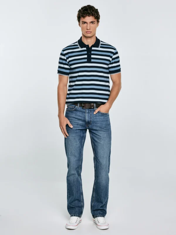 f0629fa44b9ba1689345ad9aa5abba714edffb16 Koszulka męska polo w kolorowe paski Seulir 401