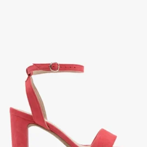 Różowe sandały na obcasie