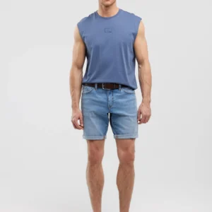 f133735e11331a0c05692edeb9d74b1db987d836 Koszulka męska bez rękawów niebieska Irrer 402