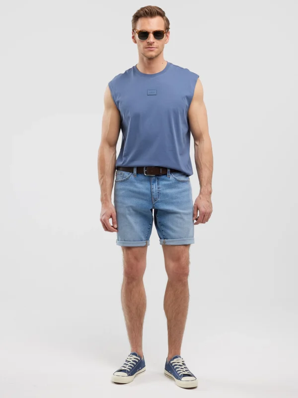 f133735e11331a0c05692edeb9d74b1db987d836 Koszulka męska bez rękawów niebieska Irrer 402