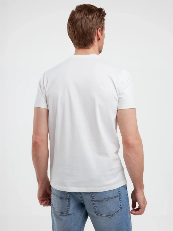 f137d4c3ff1e8dd8d66301b76c76f95ee9fff09a Koszulka męska z nadrukiem biała Lexor 100