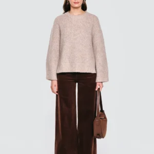 f1537006b1ca77e62635f5fab6cbb8b624e00da6 Sweter damski beżowy Amaya 805