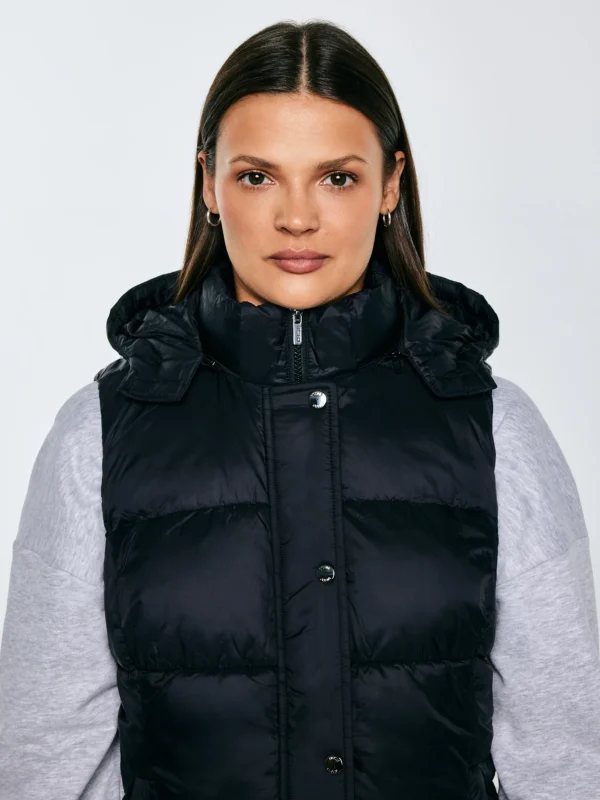 Kamizelka damska pikowana czarna Pixana 906