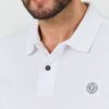 GUESS Białe męskie polo Washed