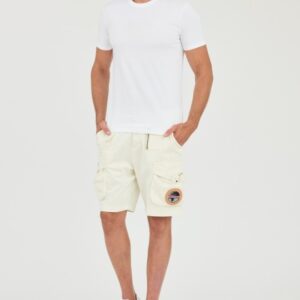 AERONAUTICA MILITARE Beżowe męskie shorty Crew Chief, Rozmiar 54