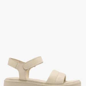 f4f20a48893cf4b79973a30571282e23727f696f Kremowe sandały zapinane na rzepy