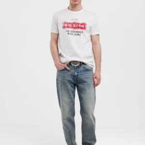 Koszulka męska z nadrukiem biała Millaner 101