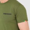 DSQUARED2 Zielony męski bawełniany t-shirt z małym logo