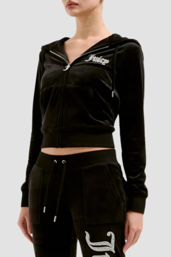 JUICY COUTURE Czarna damska bluza Robertson Caviar Hoodie