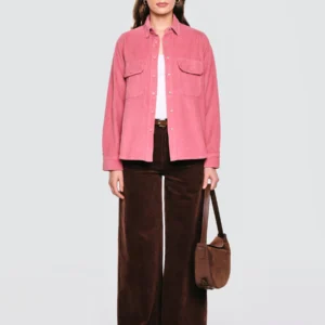 f5b4a35cb6747b3de7914946d2503e951c6ba977 Koszula damska sztruksowa różowa Onino 601