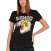 KENZO Czarny damski t-shirt Tiger Varsity crewneck