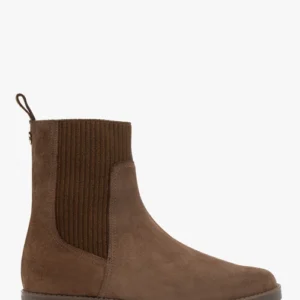 Brązowe sztyblety ze ściągacze