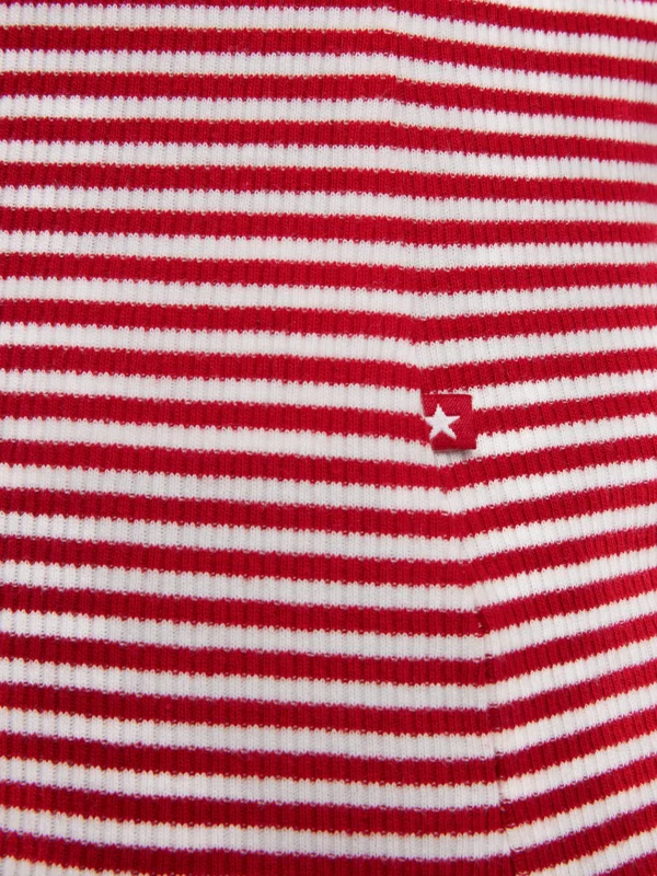 f697e8edc8784576afb577e85c83976eb1719f65 Koszulka damska na ramiączkach w prążek biało-czerwona Livia 603