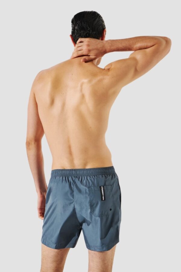 KARL LAGERFELD Niebieskie kąpielówki męskie