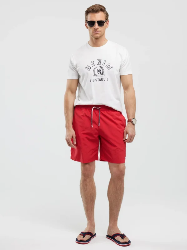 Koszulka męska z nadrukiem biała Bester 100