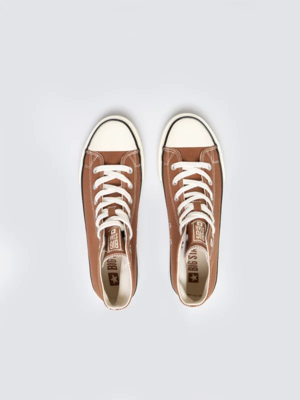 Trampki męskie wysokie brązowe SS174289 802