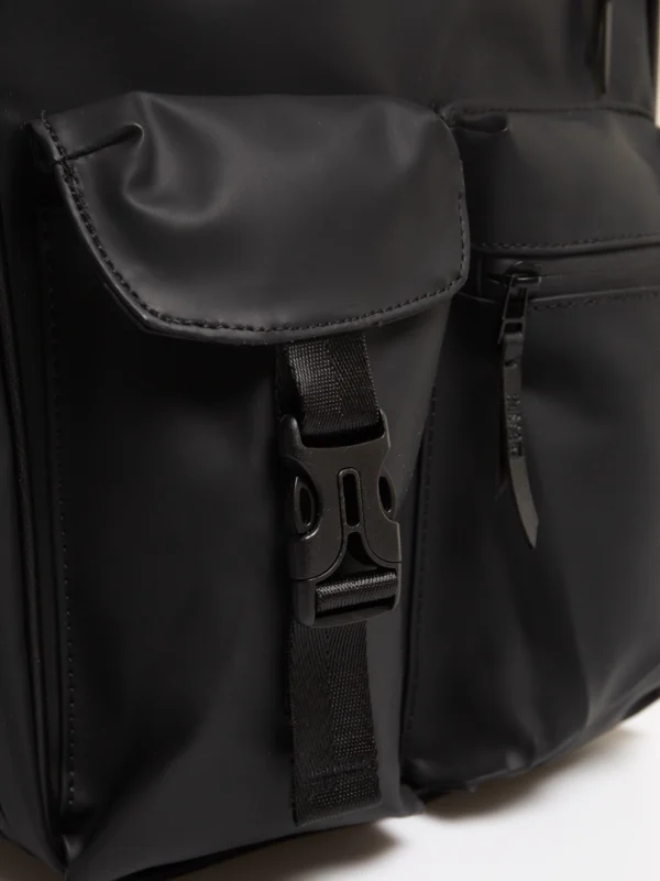 Plecak z ozdobnymi kieszonkami czarny Simone 906