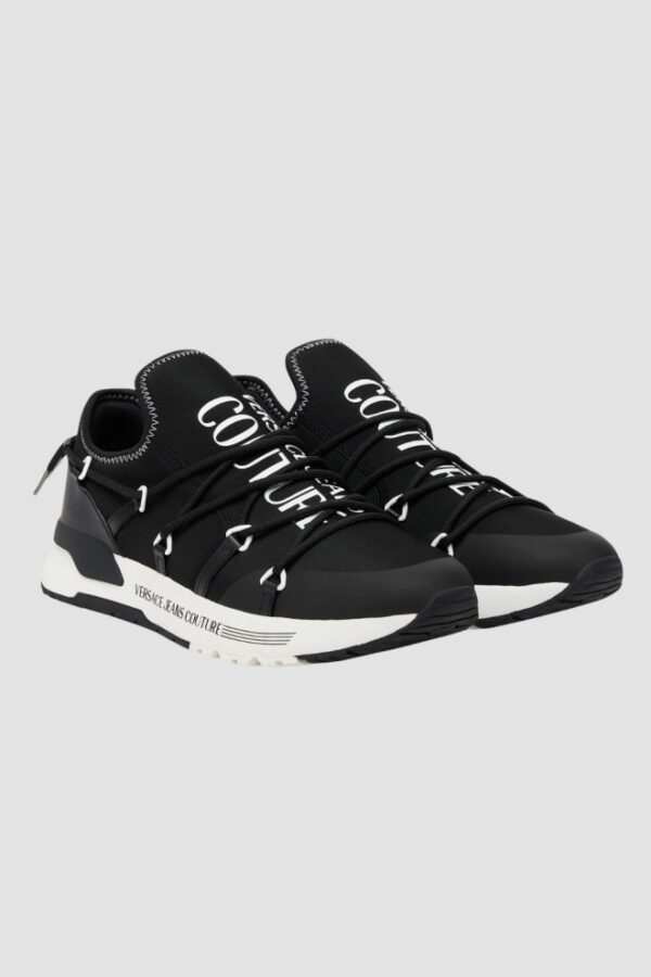 VERSACE JEANS COUTURE Czarne męskie sneakersy Fondo Dynamic Dis. Sa6