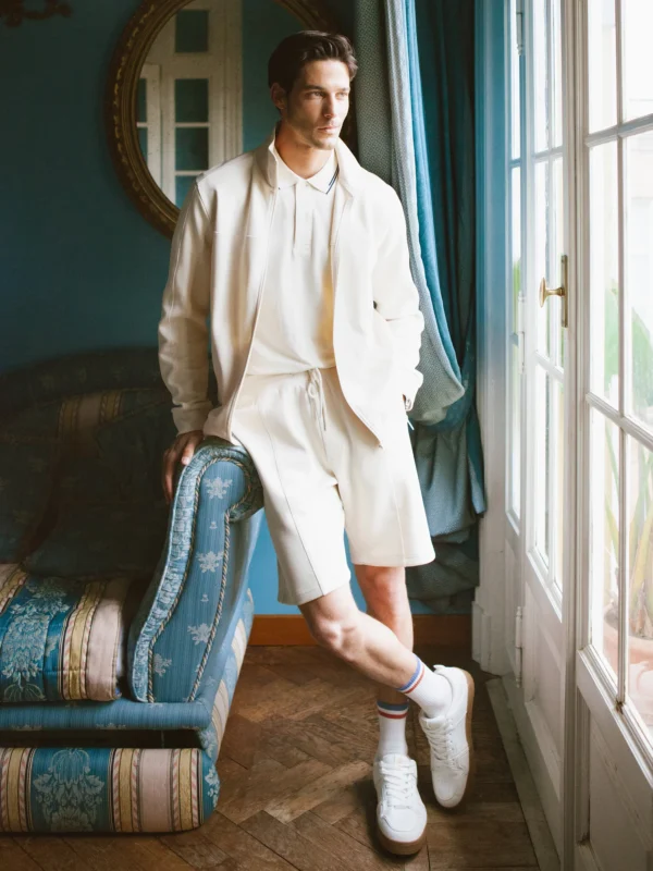 fa45de14b2a0146fd1e1d7f9eeb33e9ac3f0bb66 Szorty męskie dresowe kremowe Wladorsh 103/ Wlador 103