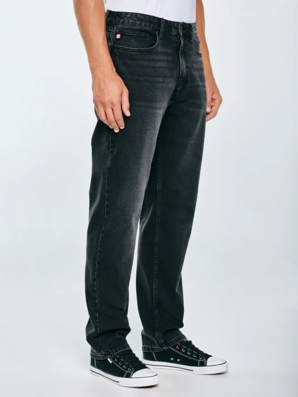 Jeansy męskie loose czarne Zack 912