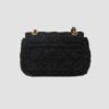 GUESS Czarna tweedowa torebka Giully Mini
