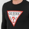 GUESS Czarny męski longsleeve Original Logo Tee