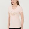 GUESS Różowy damski t-shirt Script