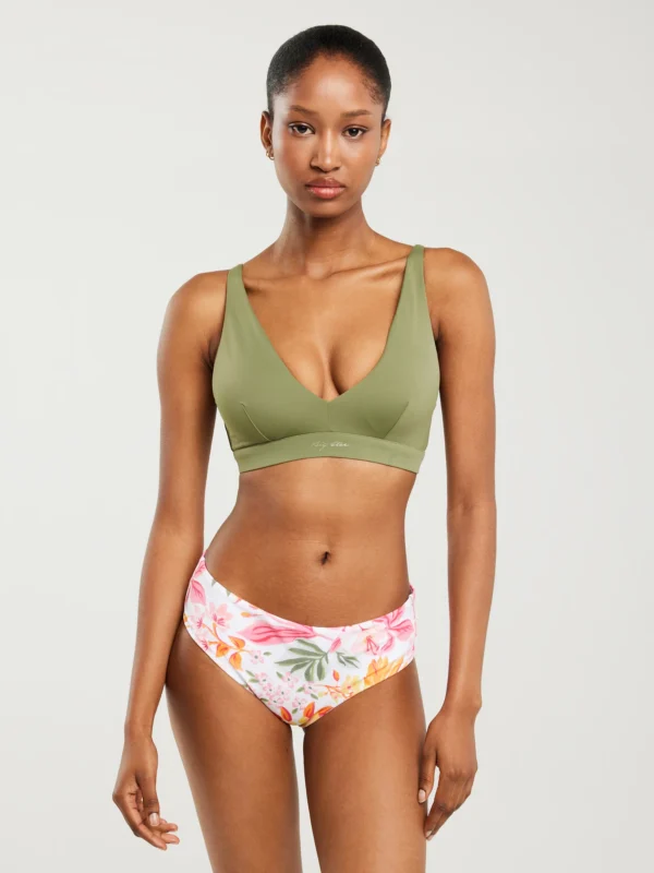 Góra od kostiumu kąpielowego khaki Morra 303