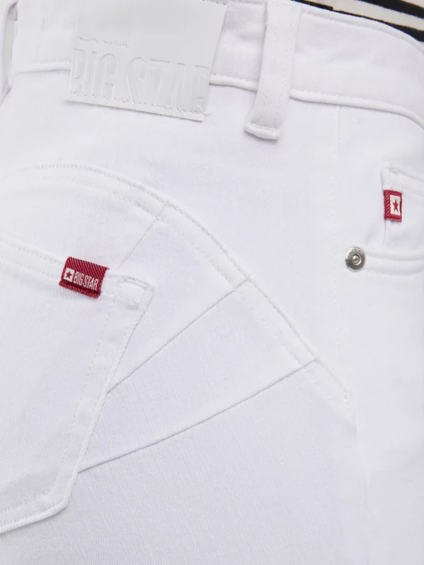 Jeansy damskie push up z wysokim stanem białe Melinda High Waist 101