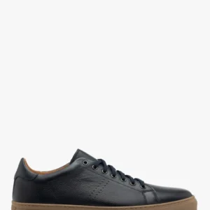 Granatowe buty typu trampki