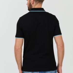 GUESS Czarne męskie polo Lyle