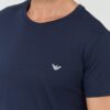 EMPORIO ARMANI Granatowy męski t-shirt basique
